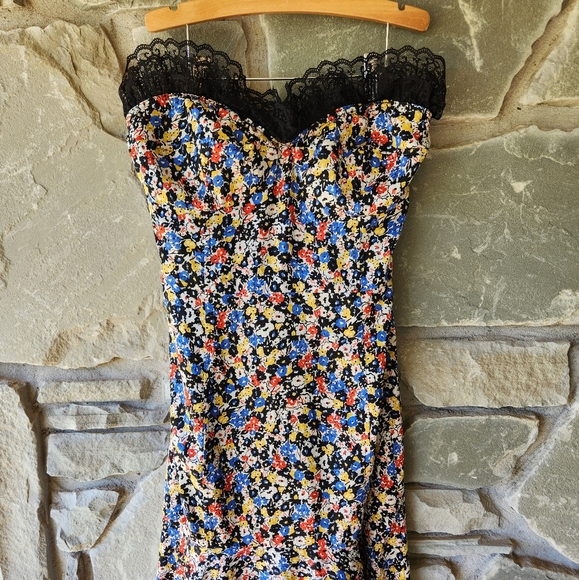 NEW VERONICA BEARD Black Floral Print ANNIKA Dress- Size 6 - Picture 6 of 8